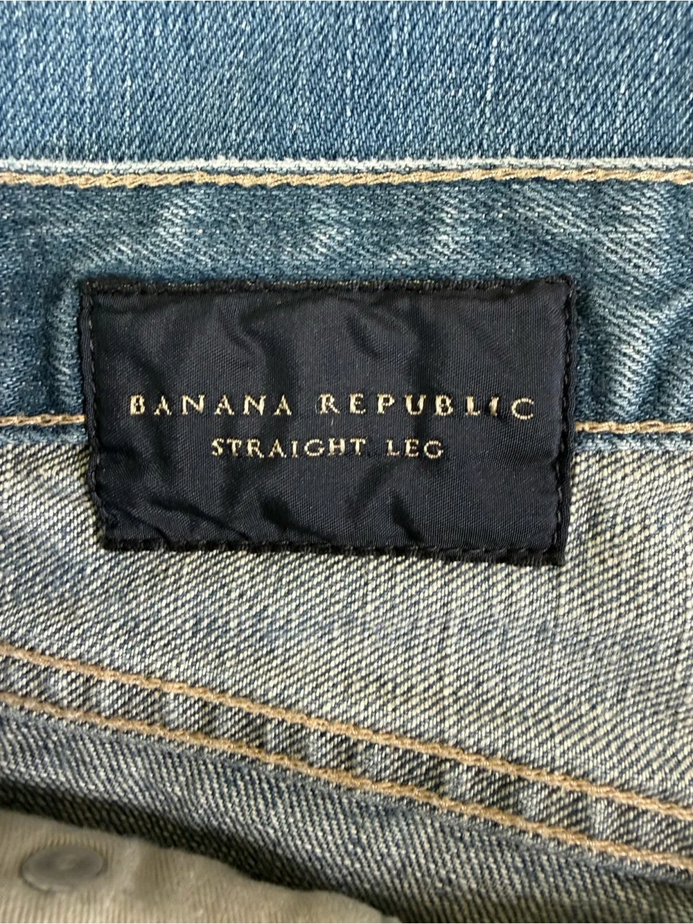Banana Republic Men's Straight Leg Blue Jeans